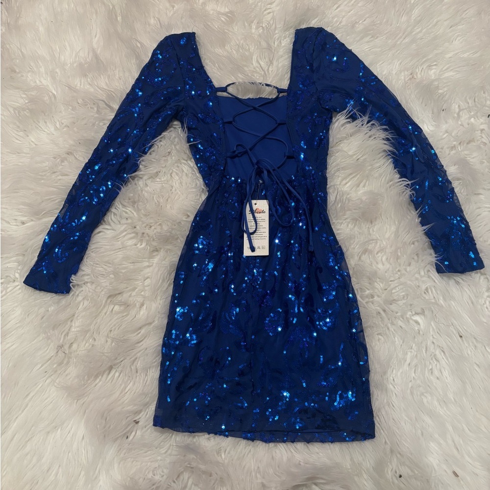 sthcute Blue Mini Dress - Picture 2 of 5